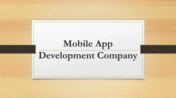 Mobile App Development Company - Hire Dedicated Mobile App Developers