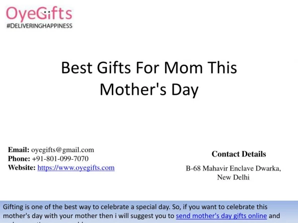 Best Gifts For Mom This Mother's Day