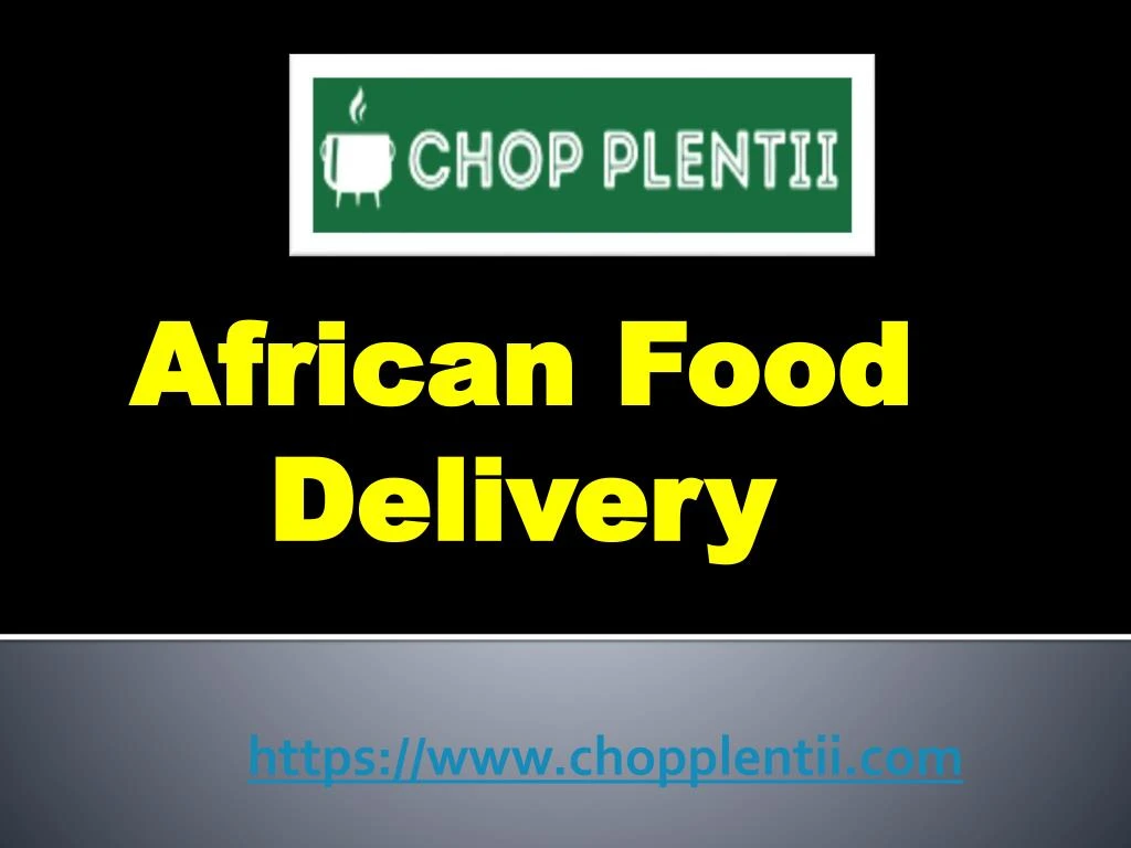 african food delivery