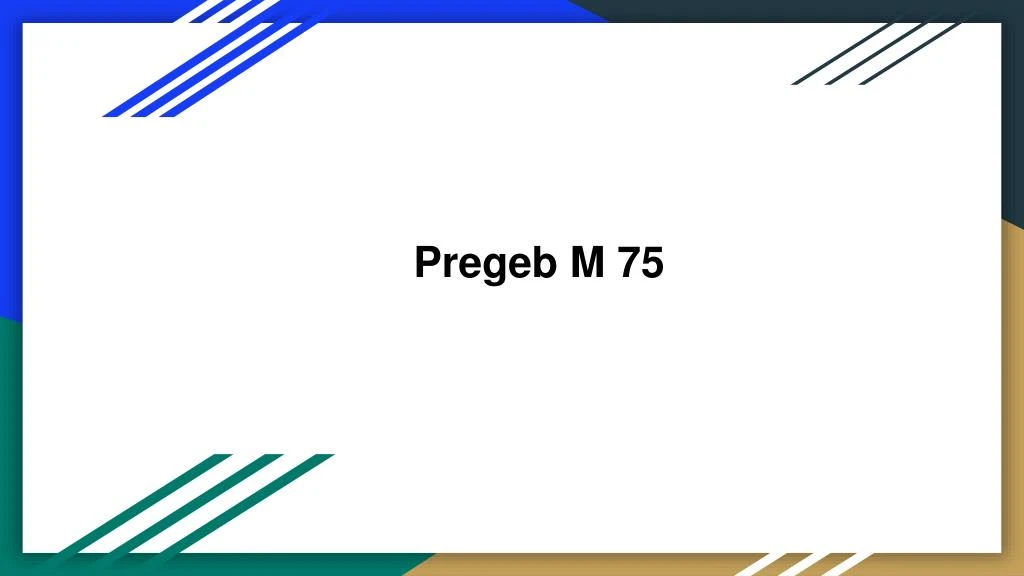 pregeb m 75