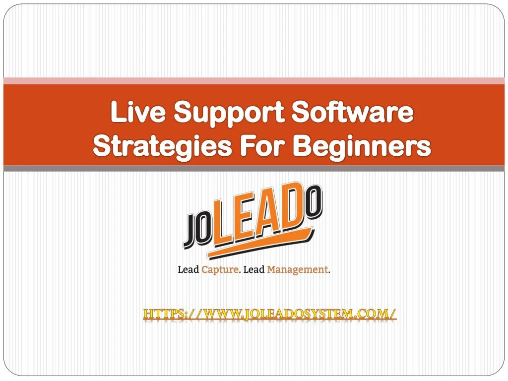 live support software strategies for beginners