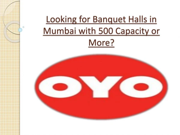 Looking for banquet halls in mumbai with 500