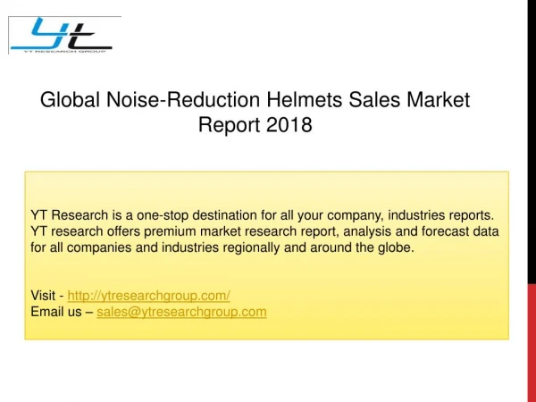Global Noise-Reduction Helmets Sales Market Report 2018