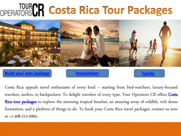 Costa Rica Tour Packages