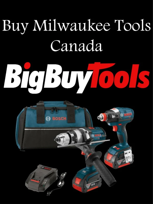 Buy Milwaukee Tools Canada