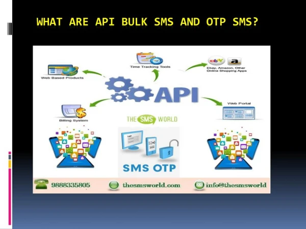 What are API Bulk SMS and OTP SMS?