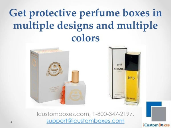 Get attractive Custom Perfume box for your perfume