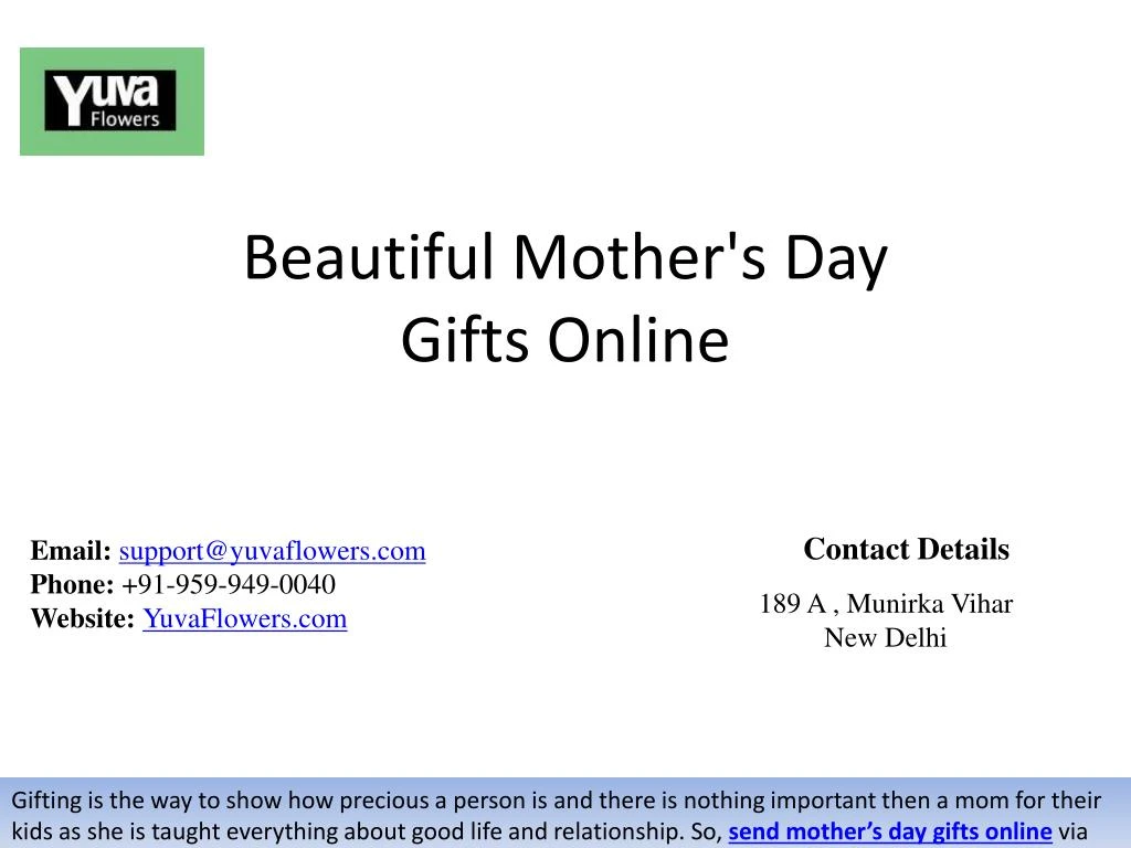 beautiful mother s day gifts online