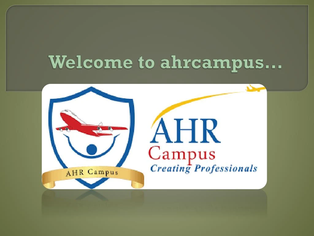 welcome to ahrcampus