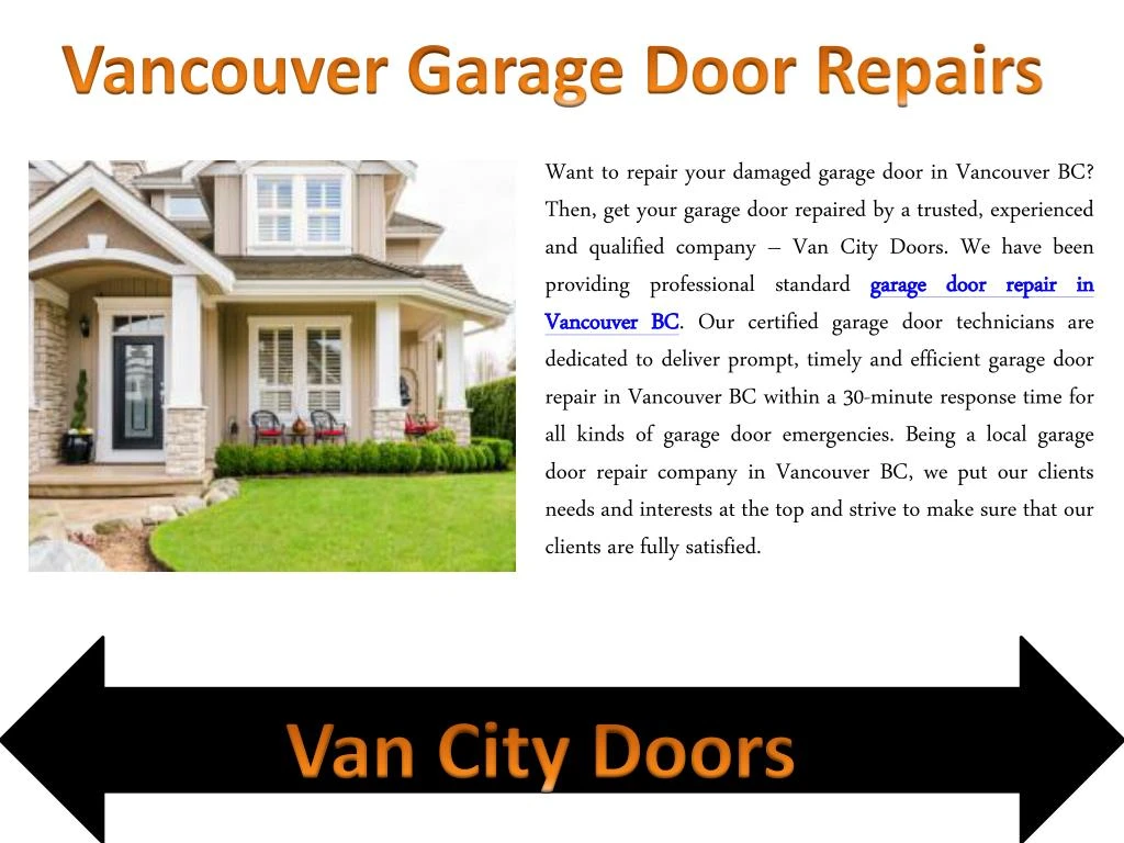 vancouver garage door repairs