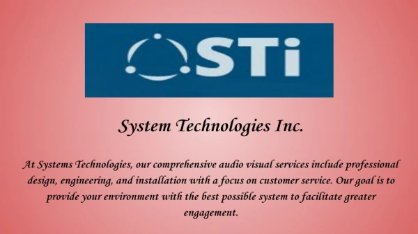 System Technologies Inc - Audio Visual Services in Denver