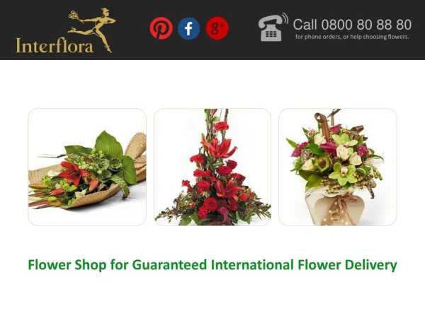 Flower Shop for Guaranteed International Flower Delivery