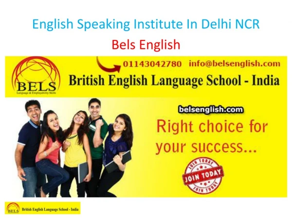 English Speaking Institute In Delhi NCR
