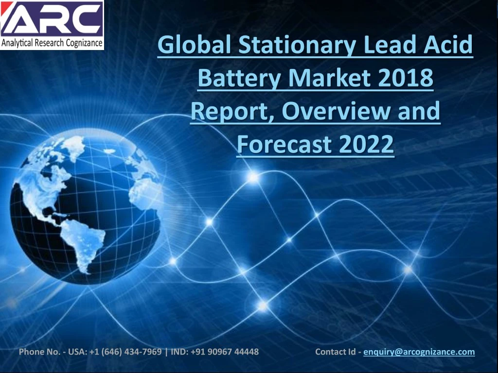 global stationary lead acid battery market 2018