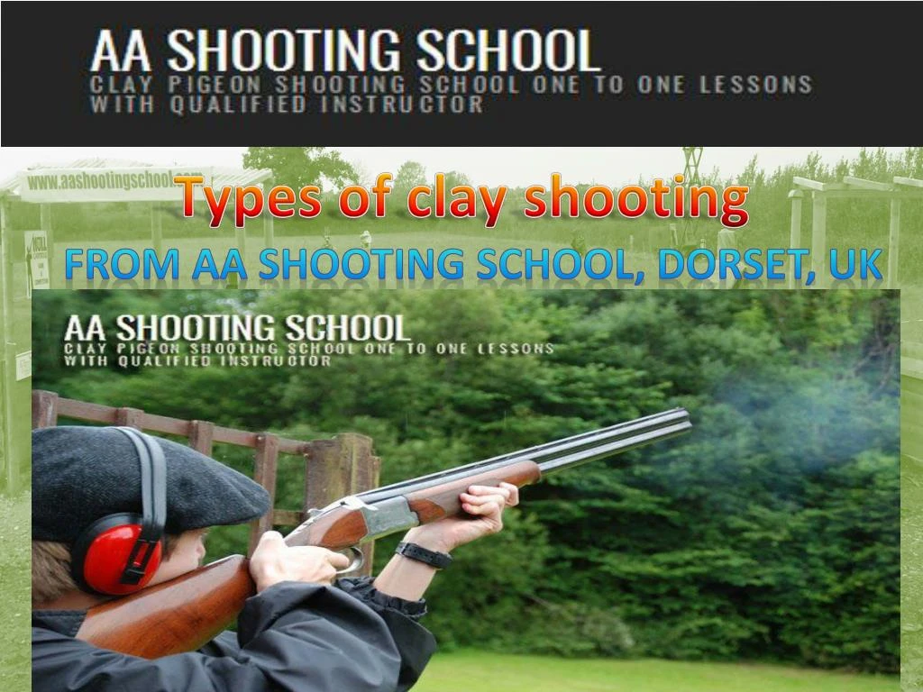 types of clay shooting