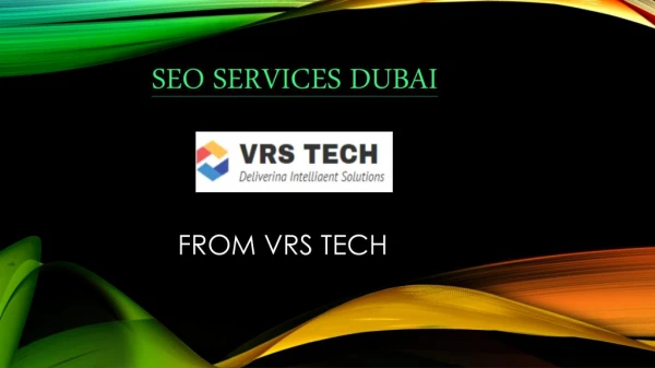 SEO Services in Dubai & SEO Company UAE | VRS Tech