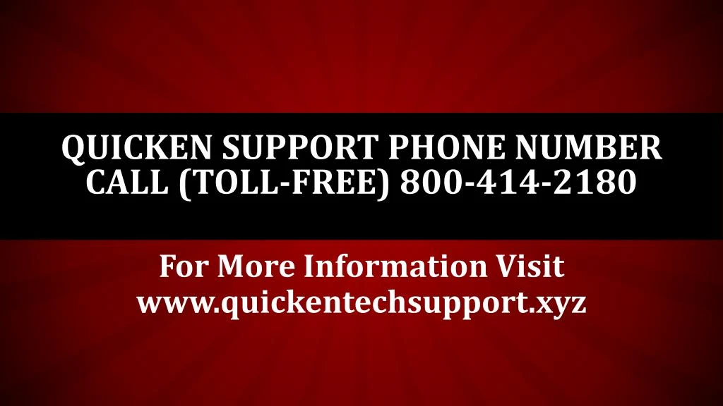 quicken support phone number call toll free 800 414 2180