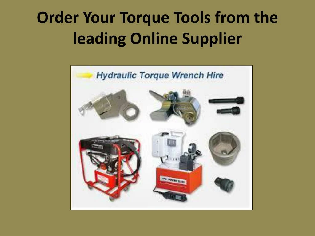 order your torque tools from the leading online supplier
