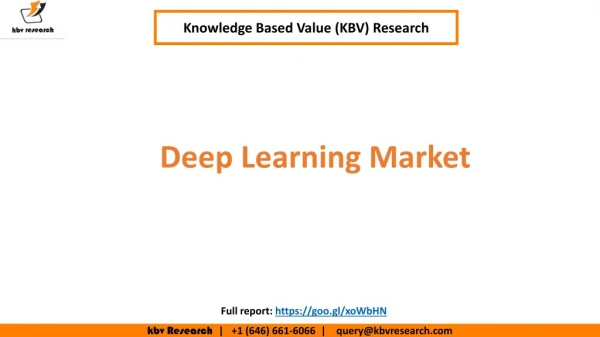 Global Deep Learning Market size