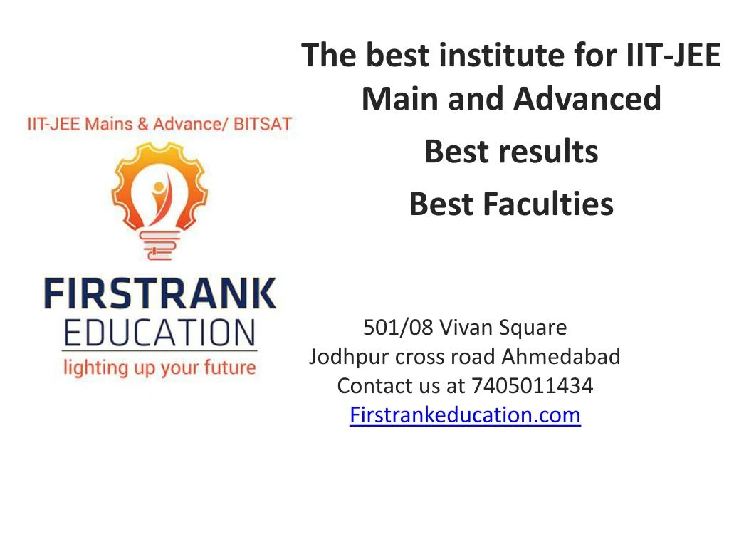 501 08 vivan square jodhpur cross road ahmedabad contact us at 7405011434 firstrankeducation com