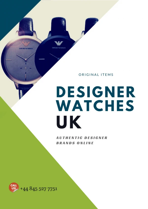 Top designer watches UK