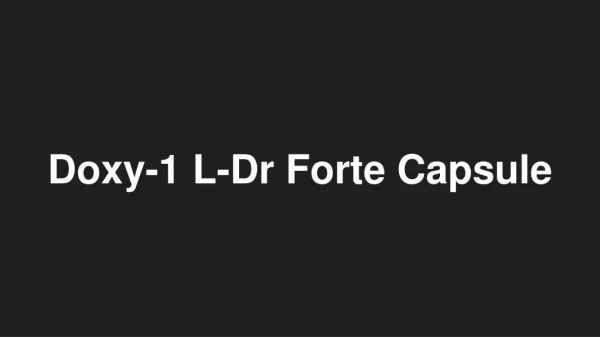 doxy 1 l dr forte capsule