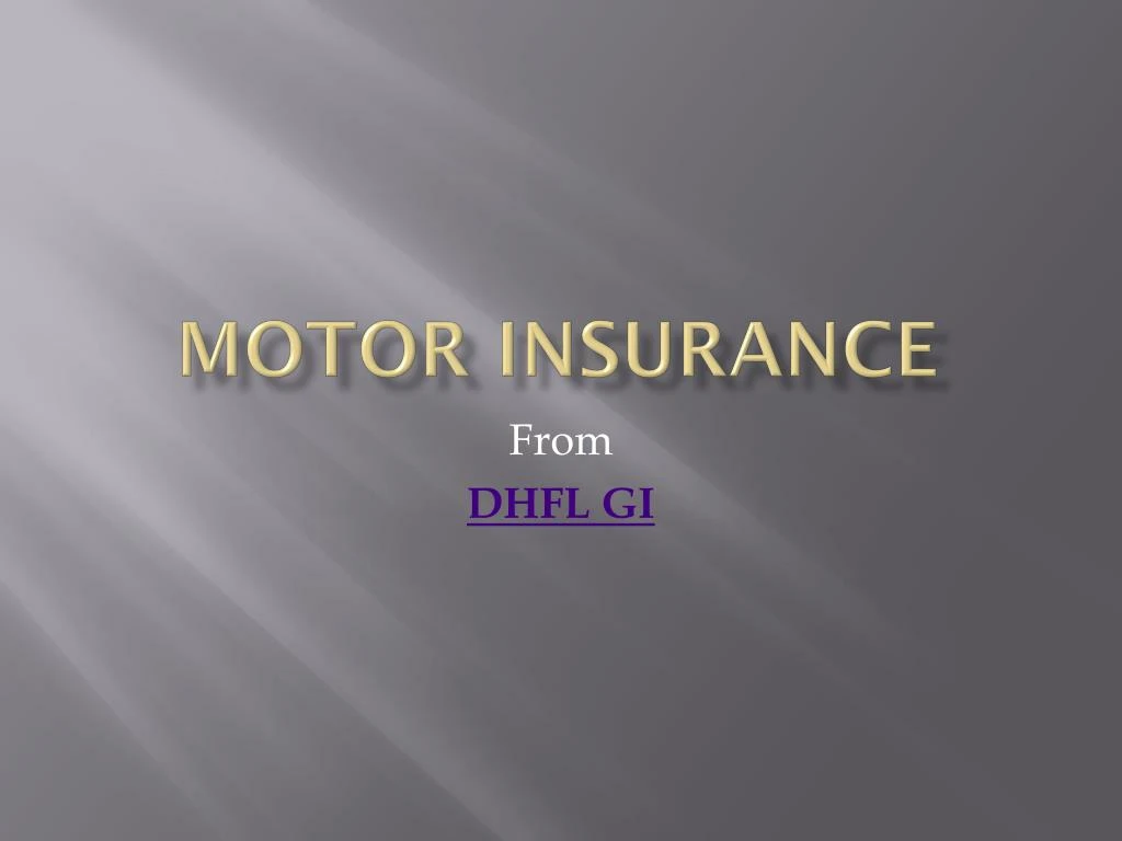 motor insurance