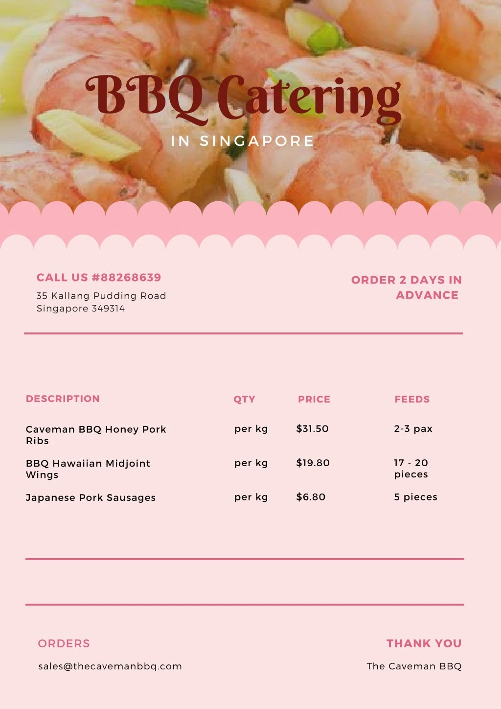 bbq catering in singapore