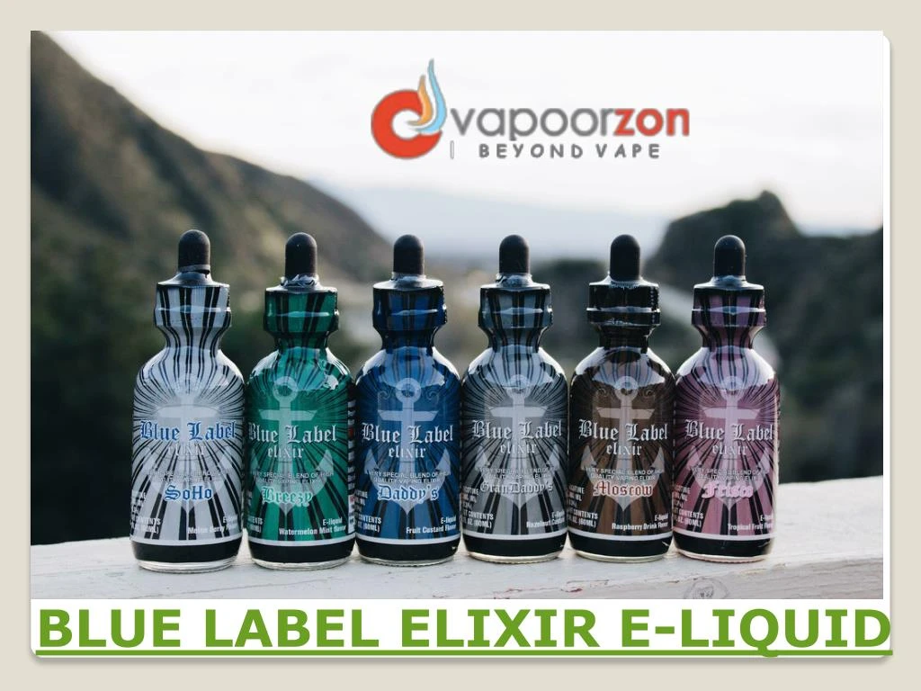 blue label elixir e liquid