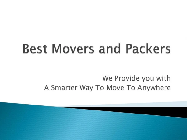 Movers and Packers In Melbourne
