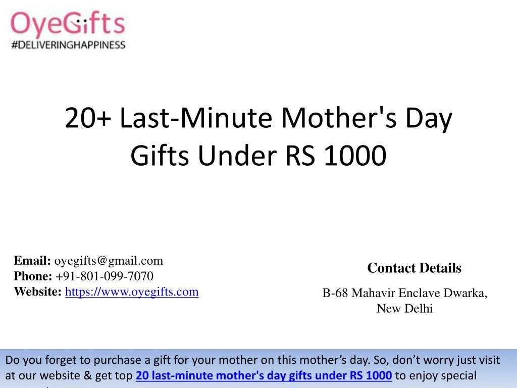 20 last minute mother s day gifts under rs 1000