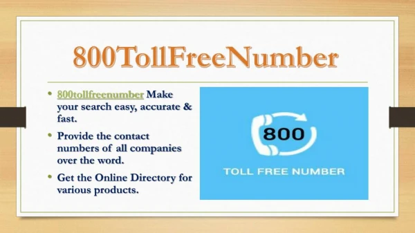 No. 1 online contact numbers Directory for all company.