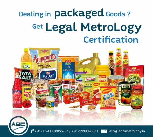 Legal Metrology Services & Packaging Goods Compliances | ASC Group