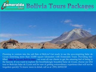 Bolivia Tours Packages - slide 1