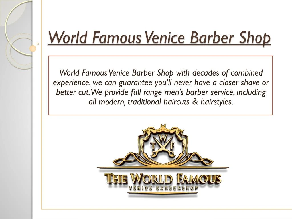 world famous venice barber shop
