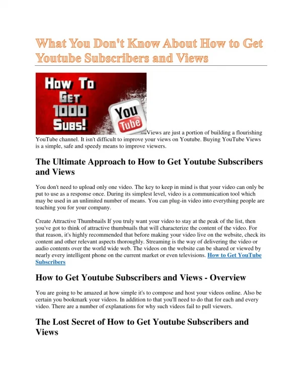 how to get more subscribers on youtube for free