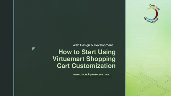 How to Start Using Virtuemart Shopping Cart Customization