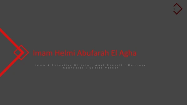 Imam Helmi Abufarah El Agha From Kissimmee, Florida