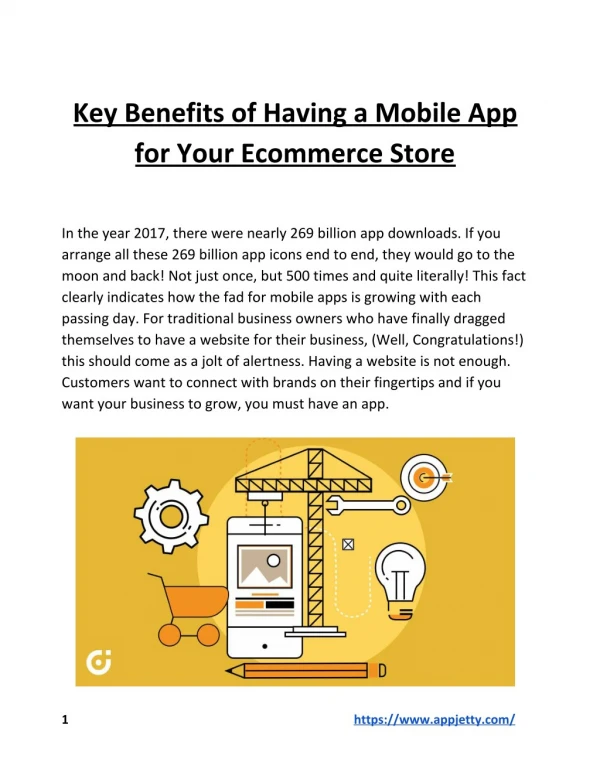 Key Benefits of Having a Mobile App for Your Ecommerce Store