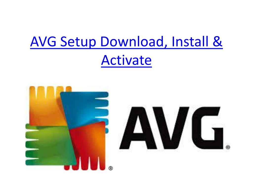 avg setup download install activate