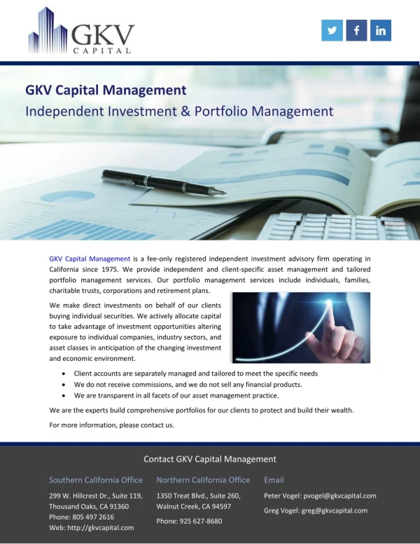 GKV Capital Management Independent Investment & Portfolio Management