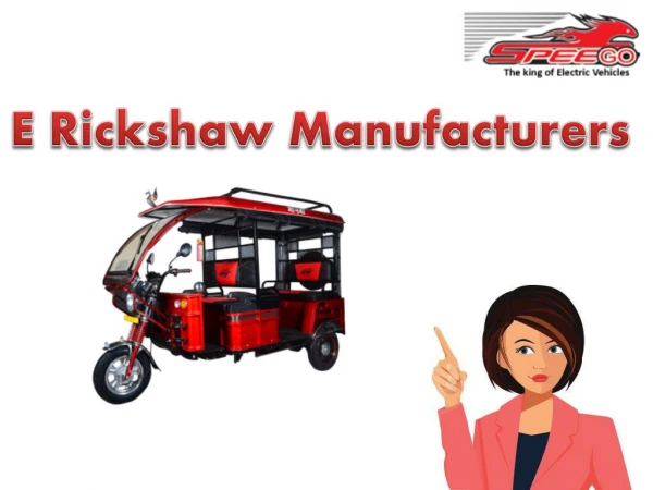 E Rickshaw Manufacturers
