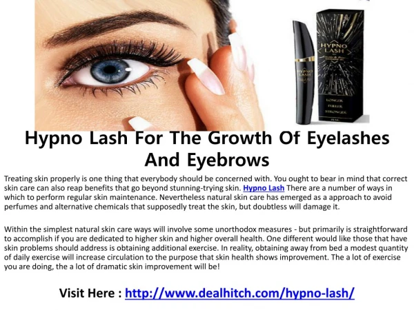 Hypno Lash To Strengthen Restnic And Eyebrows