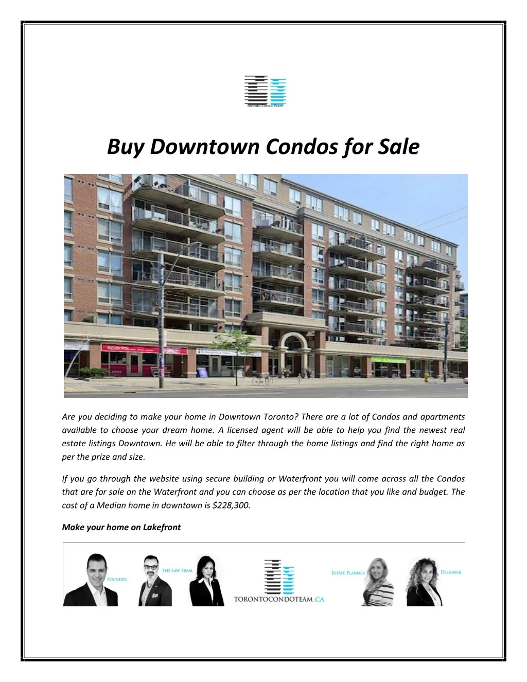 buy downtown condos for sale