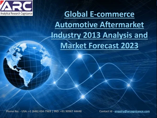 E-commerce Automotive Aftermarket Market - Current Trends and Future Growth Opportunities