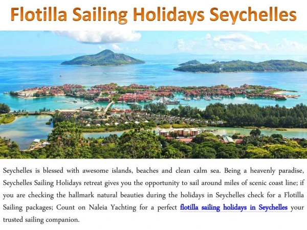 Flotilla Sailing Holidays in Seychelles