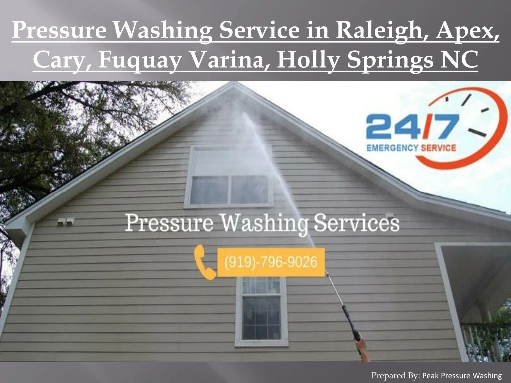 pressure washing service in raleigh apex cary