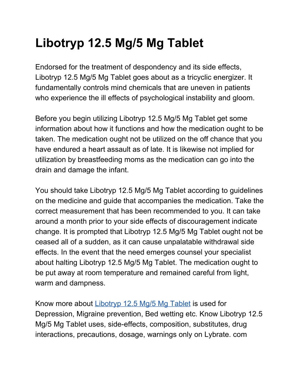 libotryp 12 5 mg 5 mg tablet endorsed