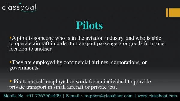 Pilot Training Course in Mumbai