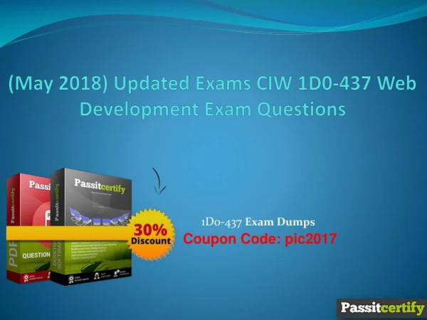 (May 2018) Updated Exams CIW 1D0-437 Web Development Exam Questions